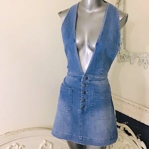 Highway Jeans Denim Overalls Mini NWT